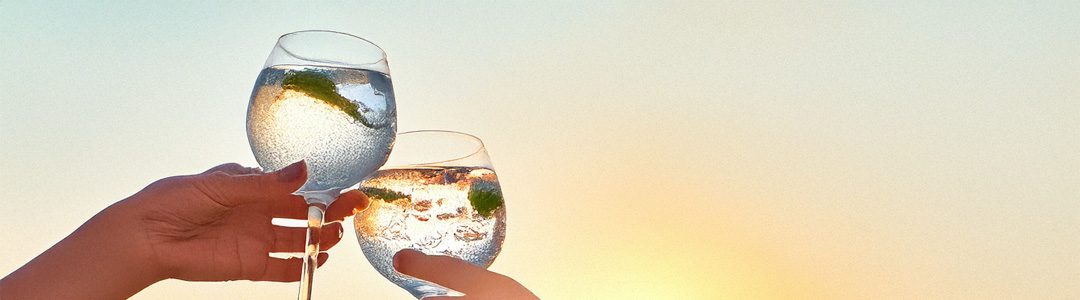 Toast mit Gin